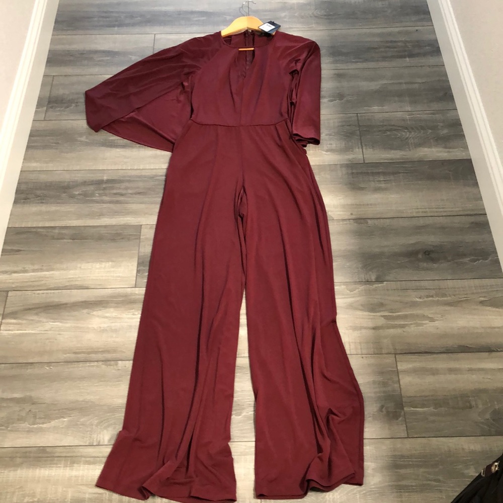 GUESS Micah Cape Wide Leg Jumpsuit - Picture 6 of 7